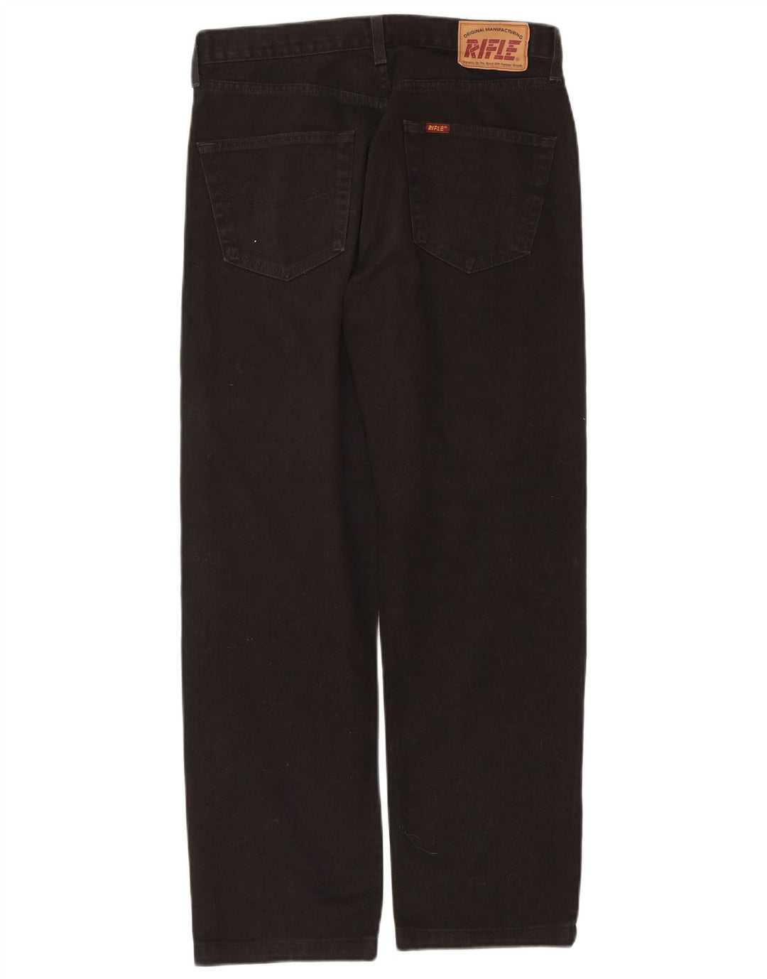 Jeans dritti da uomo Rifle W34 L29 cotone nero