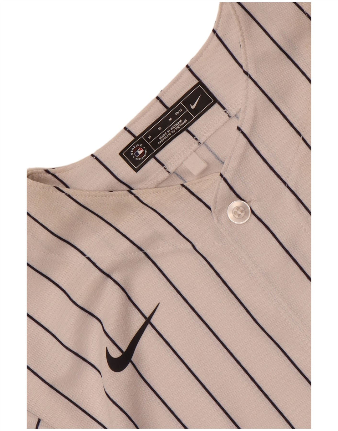 Maglia Nike NBA per ragazzi con grafica, 10-11 anni, poliestere a righe bianche medie