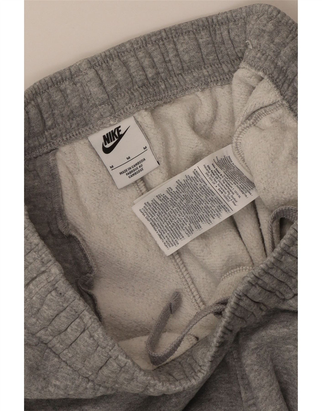 Pantaloni da tuta da uomo Nike Joggers in cotone chiazzato grigio medio