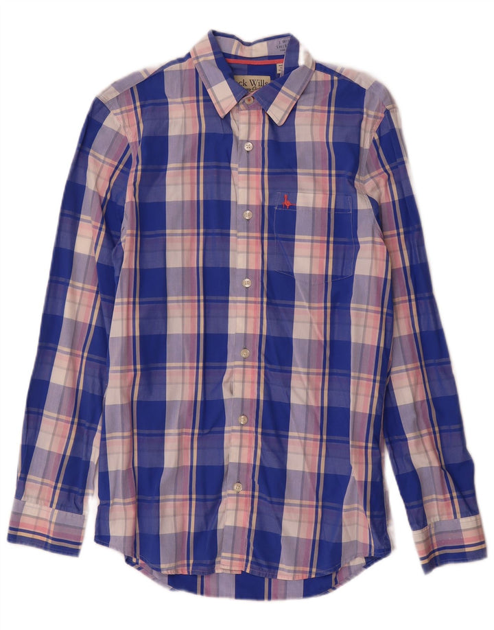 Camicia da uomo Jack Wills XS in cotone a quadri blu