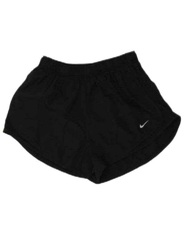 Pantaloncini sportivi Nike da donna Dri Fit UK 14 Large Nero Poliestere