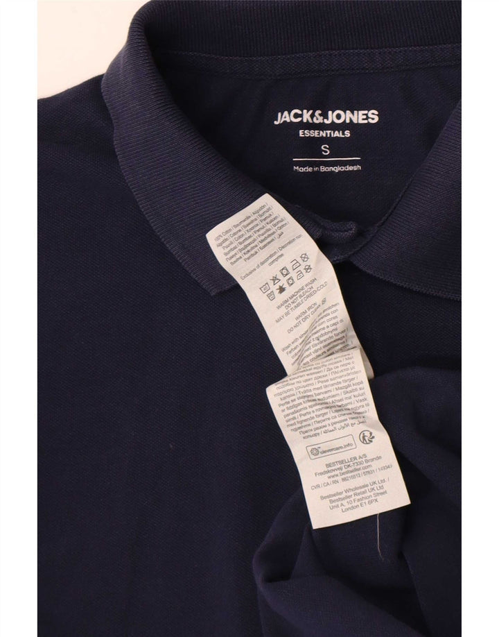 Polo da uomo Jack & Jones piccola in cotone blu navy