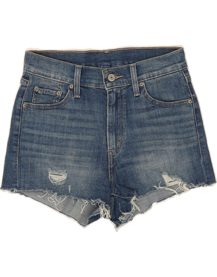 LEVI'S Womens Denim Shorts W26 Small Blue Cotton Vintage Levi's and Second-Hand Levi's from Messina Hembry 
