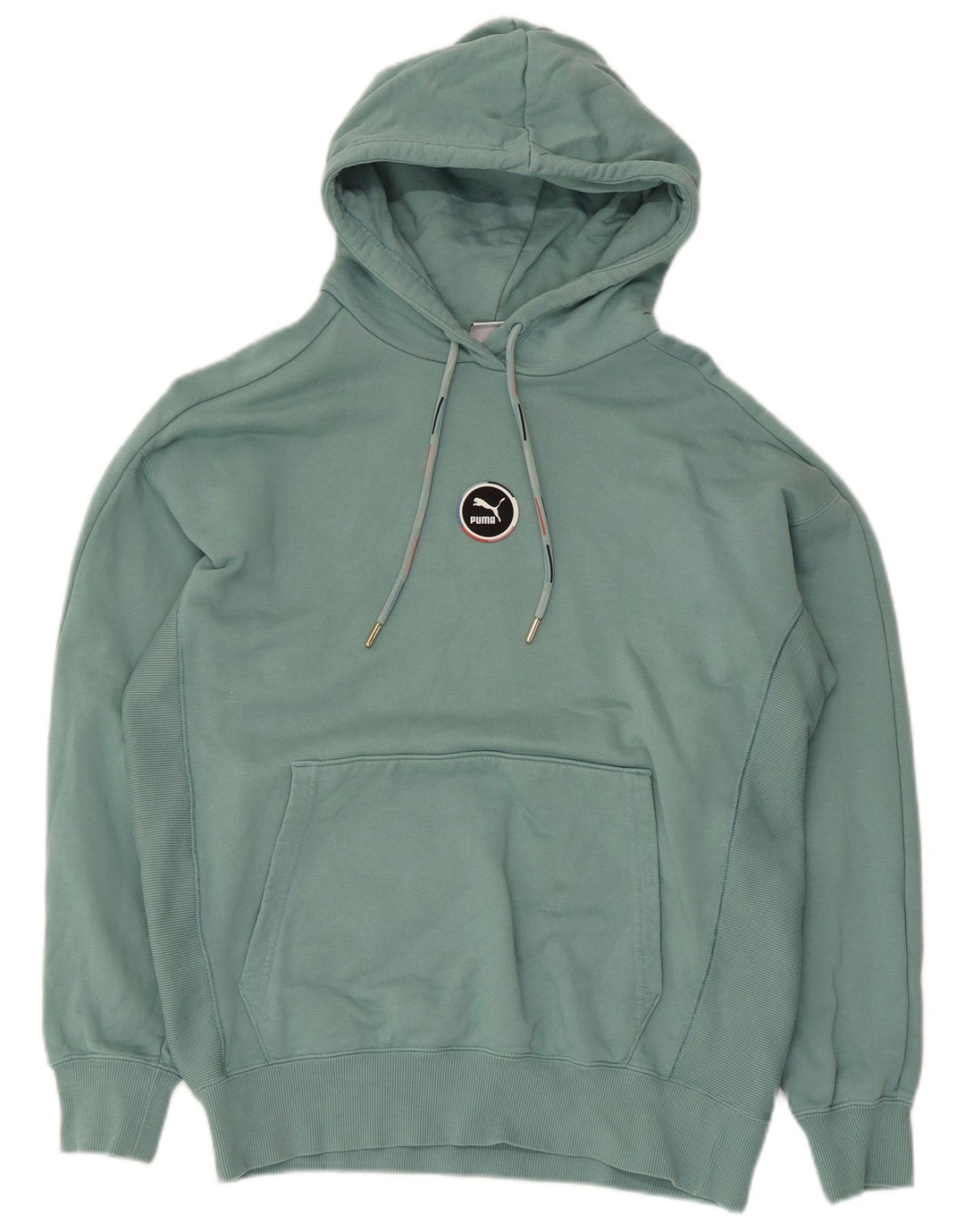 Maglione con cappuccio oversize da donna Puma UK 10 piccolo cotone blu