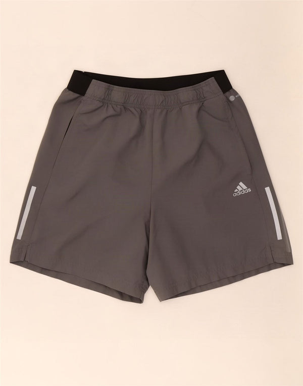 Pantaloncini sportivi Adidas Aeroready da uomo grandi in poliestere color block grigio