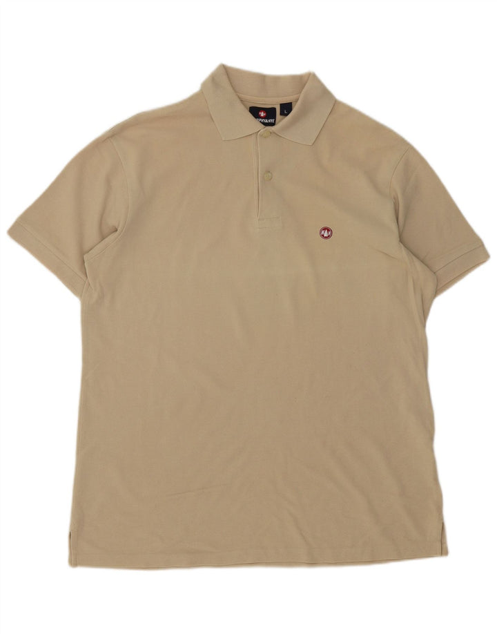 Polo da uomo Murphy & Nye grande in cotone beige