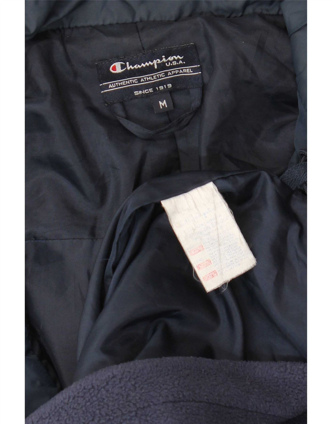 Giacca in pile da uomo Champion UK 38 poliestere blu navy medio