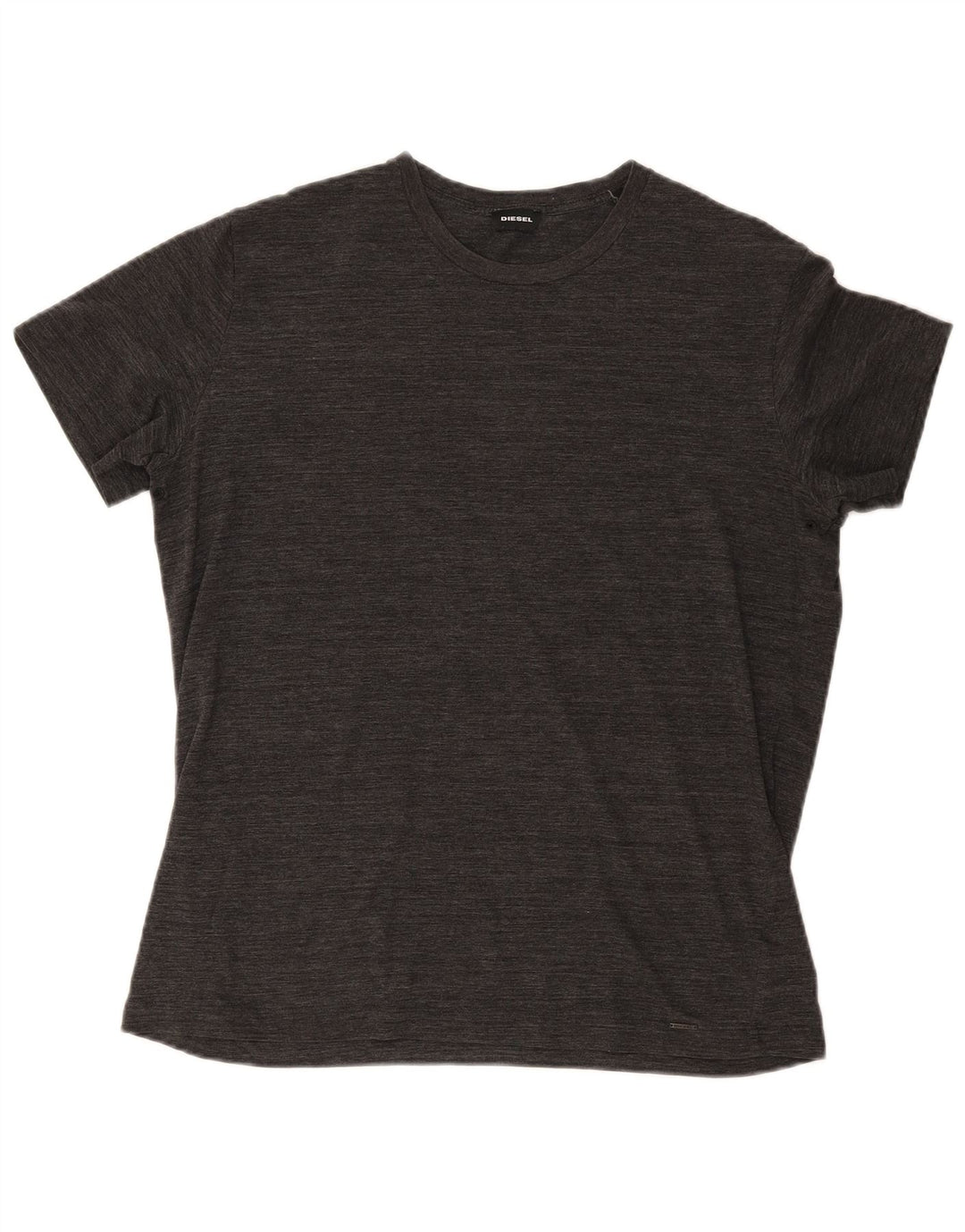 T-shirt da uomo Diesel Top XL in cotone chiazzato grigio