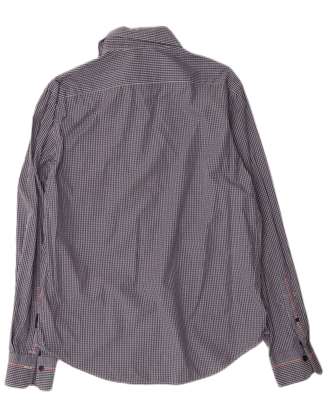 ARMANI JEANS Mens Shirt Medium Navy Blue Gingham
