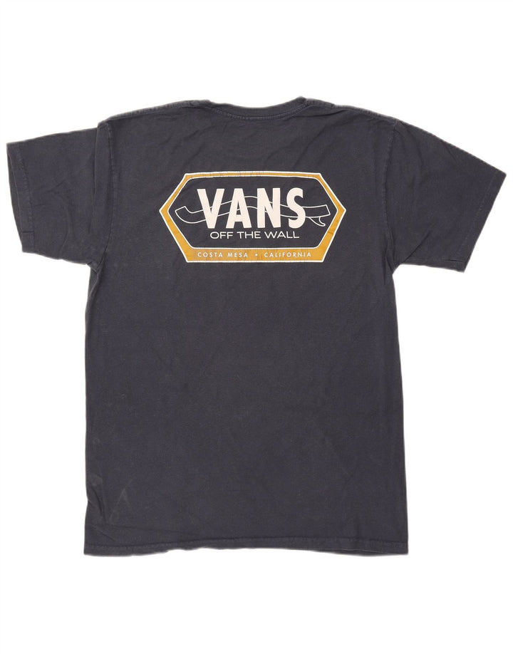 T-shirt grafica da uomo VANS Top medio blu navy