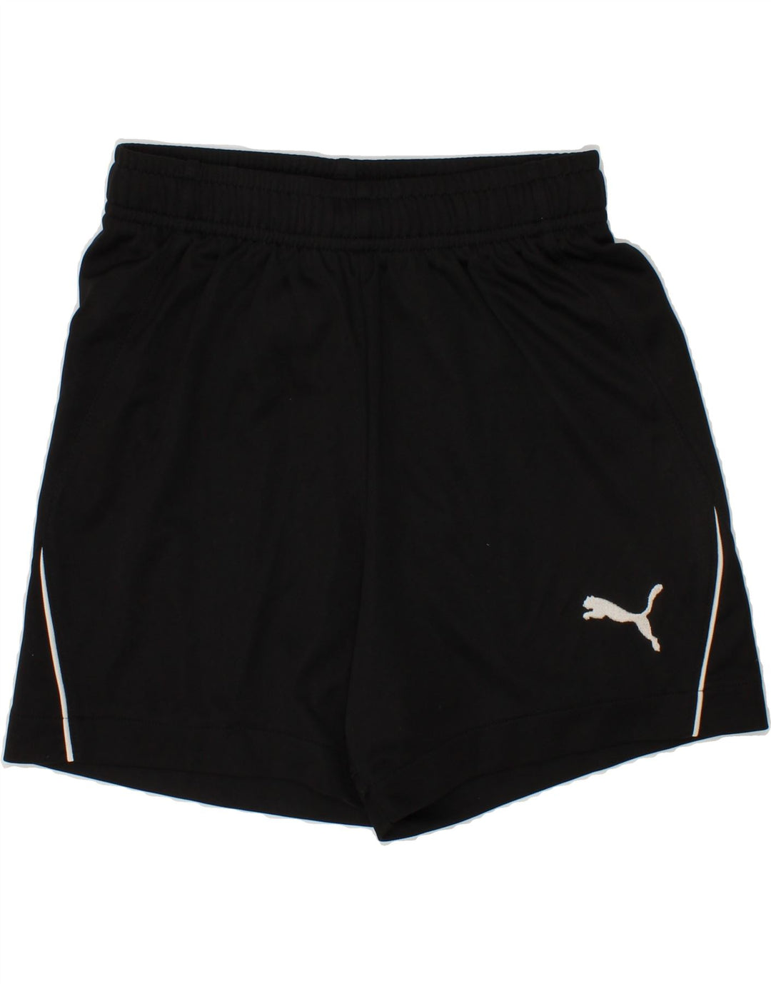 PUMA Boys Sport Shorts 7-8 Years Black Polyester Vintage Puma and Second-Hand Puma from Messina Hembry 