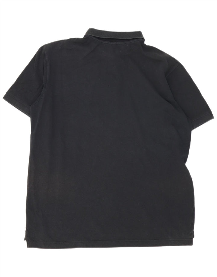 Polo KAPPA da uomo XL in cotone nero