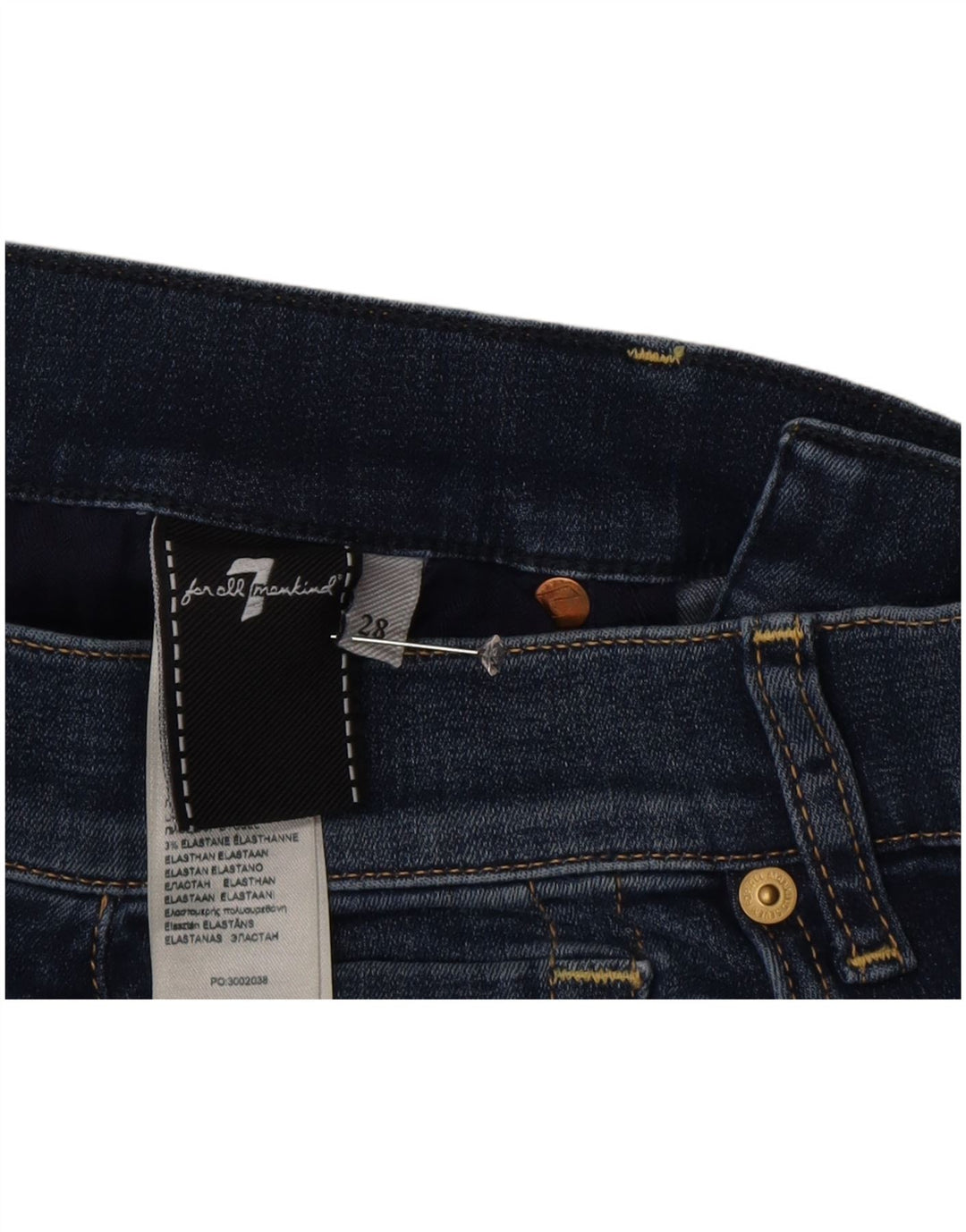 7 For All Mankind Jeans Bootcut da donna W28 L34 Cotone blu
