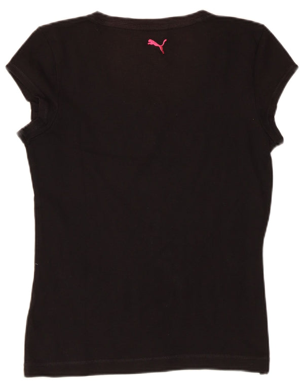T-shirt grafica regolare a maniche corte da donna Puma UK 6 XS Nera