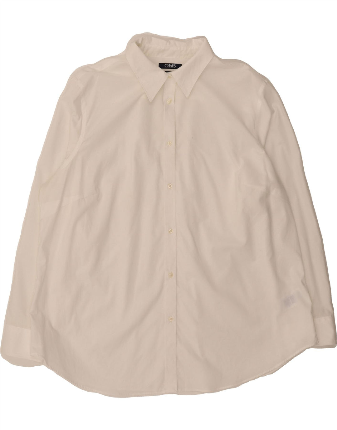 CHAPS Womens Big & Tall Shirt UK 20 2XL Off White Cotton Vintage Chaps and Second-Hand Chaps from Messina Hembry 