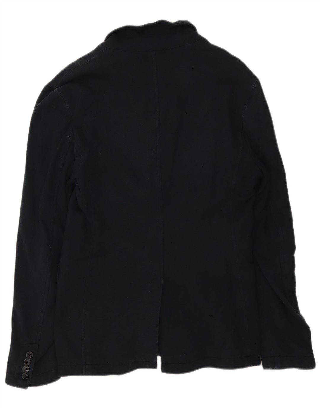 Giacca blazer a 3 bottoni da uomo Woolrich UK 36 piccola in cotone blu navy