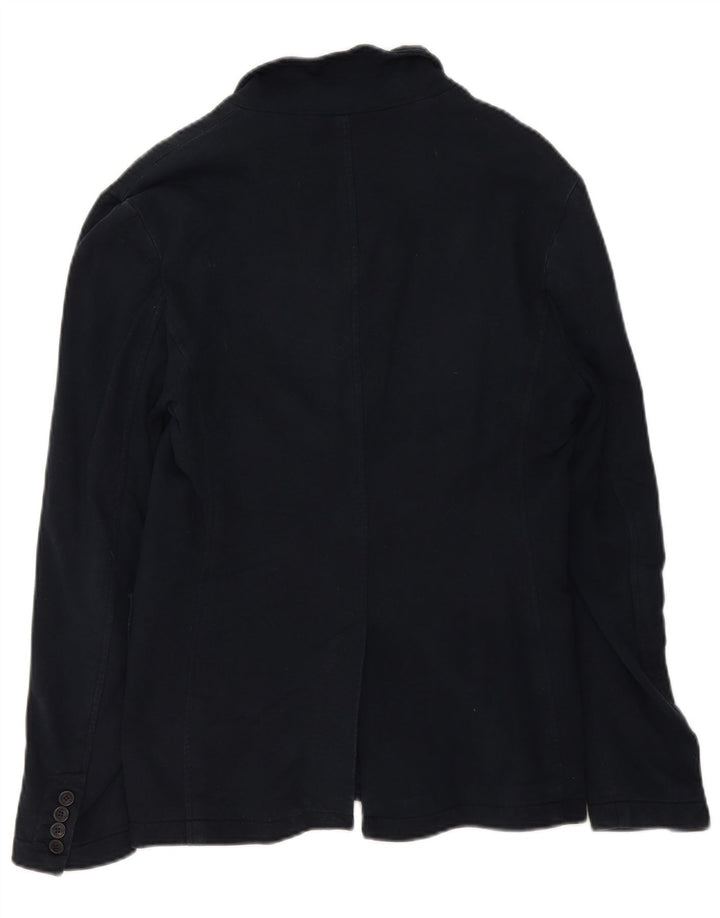 Giacca blazer a 3 bottoni da uomo Woolrich UK 36 piccola in cotone blu navy