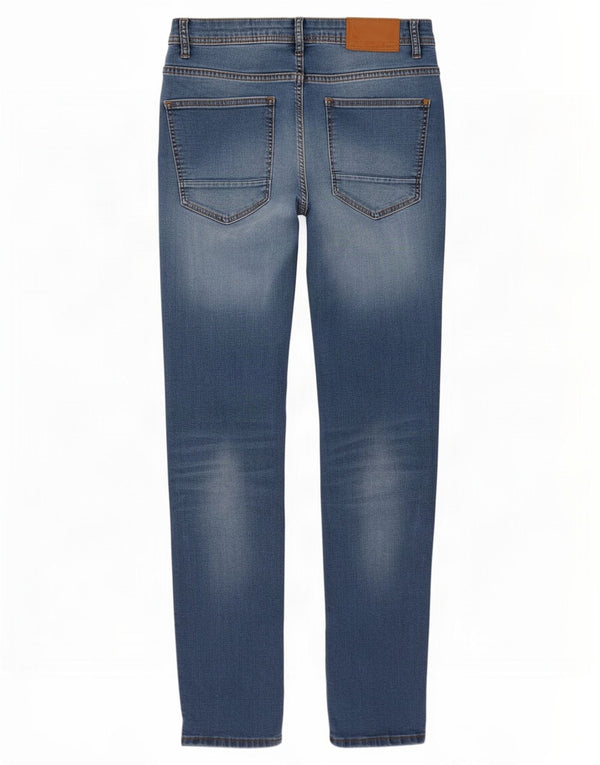 Jeans slim da uomo Zara EU 46 XL W36 L28 Cotone blu