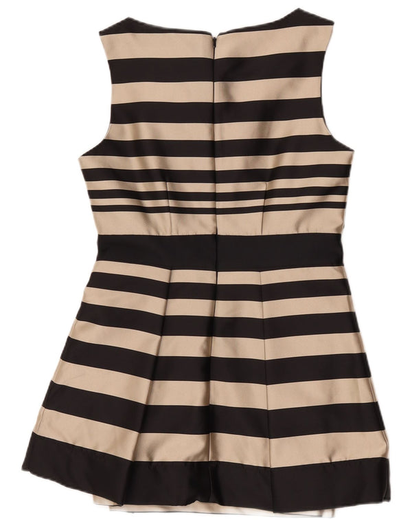 Abito a trapezio senza maniche da donna Hobbs UK 10 piccolo a righe nere
