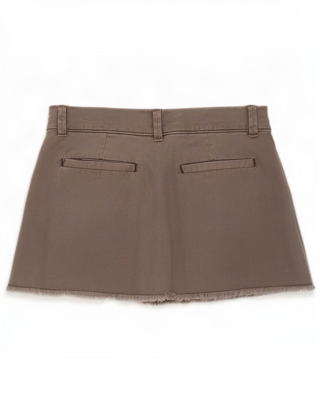 Minigonna da donna Pull & Bear piccola W28 in cotone grigio