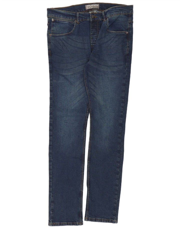 Jeans slim da uomo French Connection W36 L32 cotone blu navy