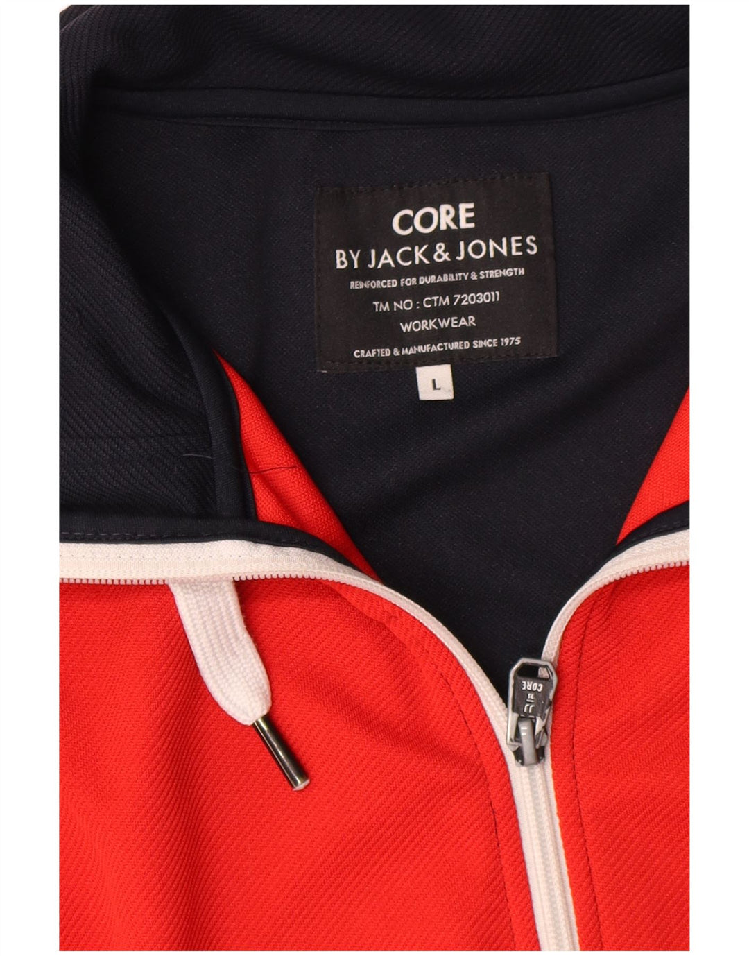 Giacca da tuta da uomo Jack & Jones grande color block blu navy