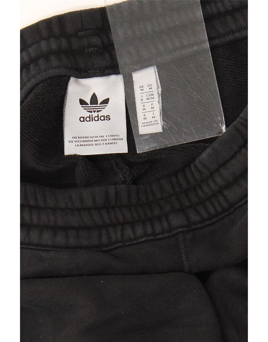 Pantaloni da tuta con grafica ADIDAS da uomo Joggers medio cotone nero