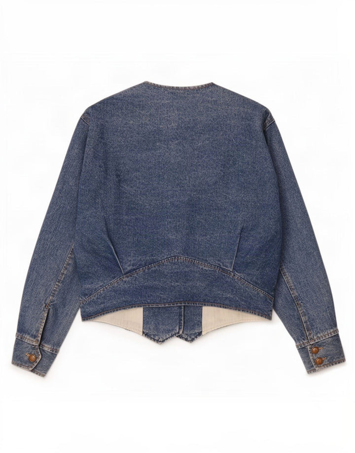 Giacca in denim da donna Airport UK 12 Cotone blu medio