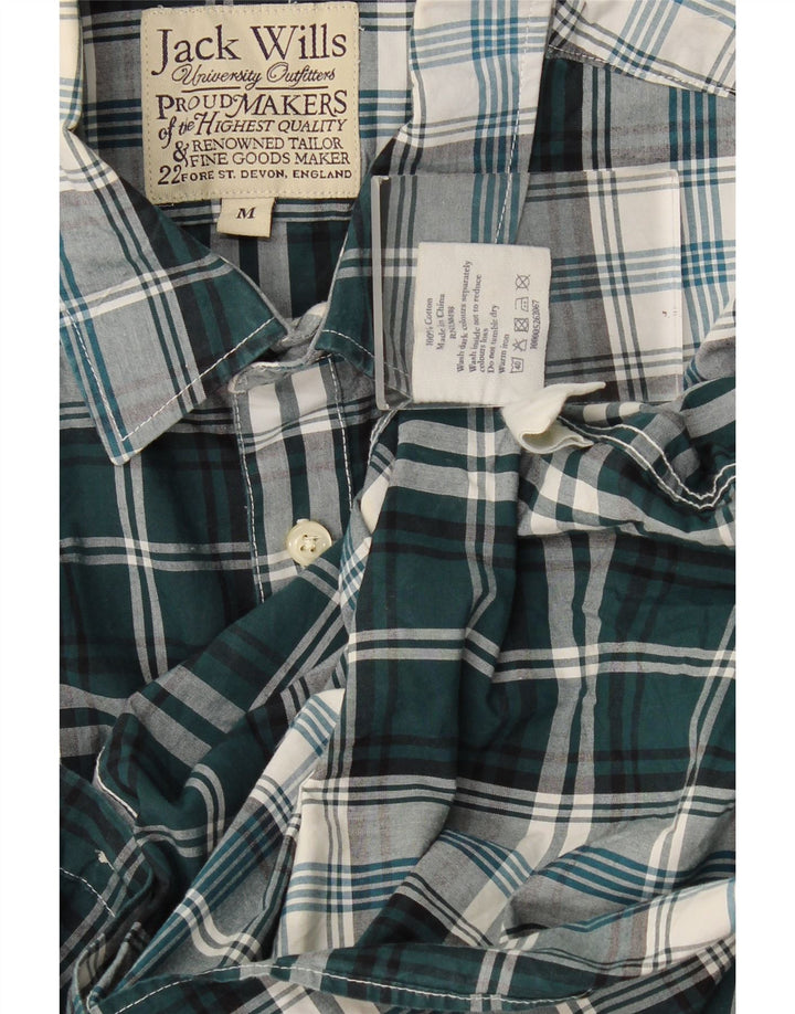 Camicia da uomo Jack Wills in cotone a quadri verde medio