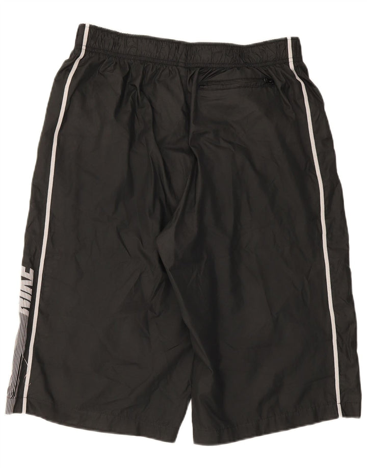 Pantaloncini sportivi Nike da uomo con grafica, grandi, in poliestere color block nero