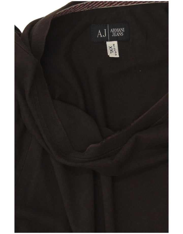 Armani Jeans Uomo Top Manica Lunga 2XL Nero