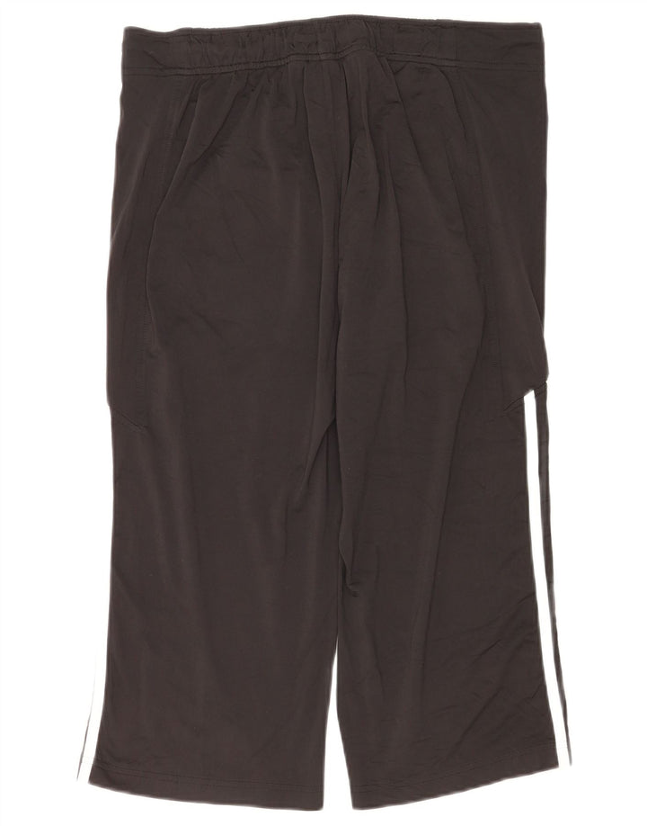 Pantaloni da tuta Adidas Capri da donna UK 14 Large Nero Poliestere