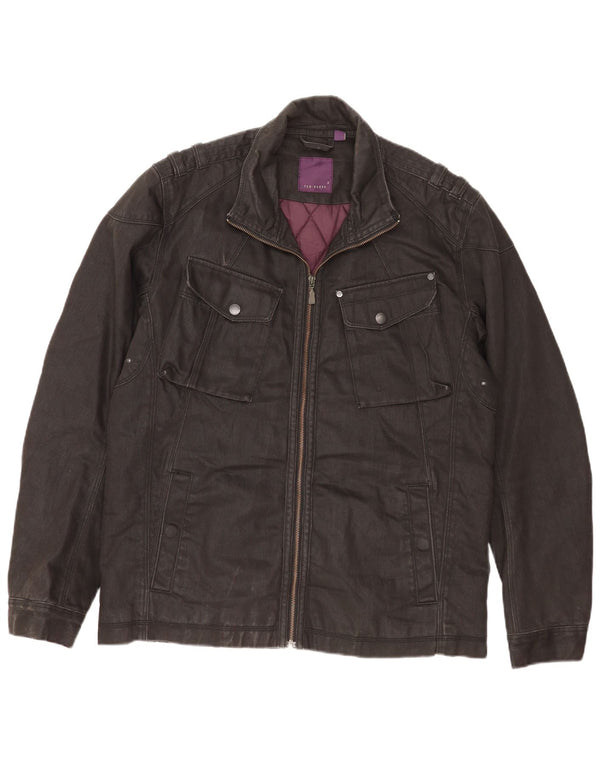 Giacca da uomo Ted Baker taglia 5 XL in cotone nero