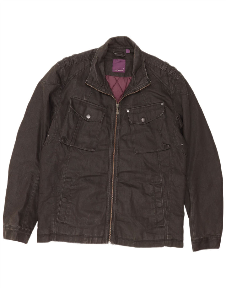 Giacca da uomo Ted Baker taglia 5 XL in cotone nero
