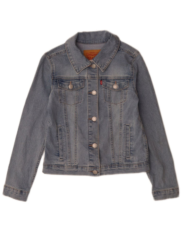 Giacca di jeans per ragazze Levi's 10-11 anni grande in cotone blu
