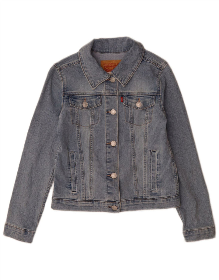 Giacca di jeans per ragazze Levi's 10-11 anni grande in cotone blu