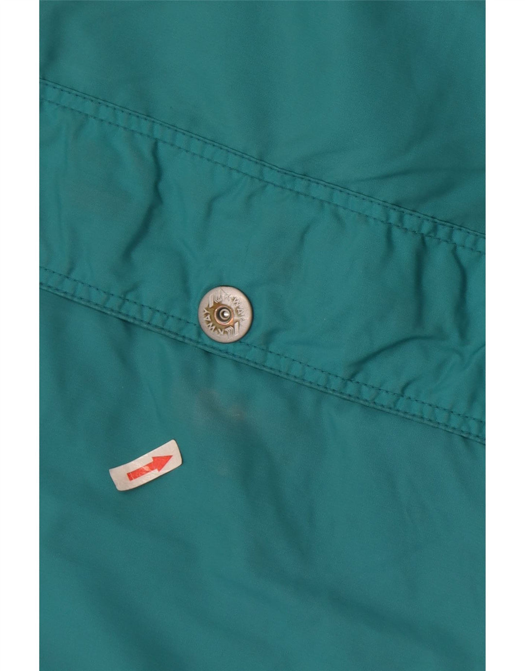 Giacca da sci con cappuccio da uomo K-Way UK 40 Large Blu in poliestere color block