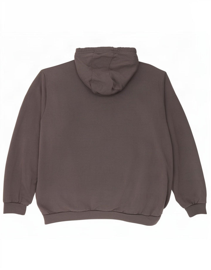 Felpa con cappuccio da uomo Adidas 2XL in cotone grigio