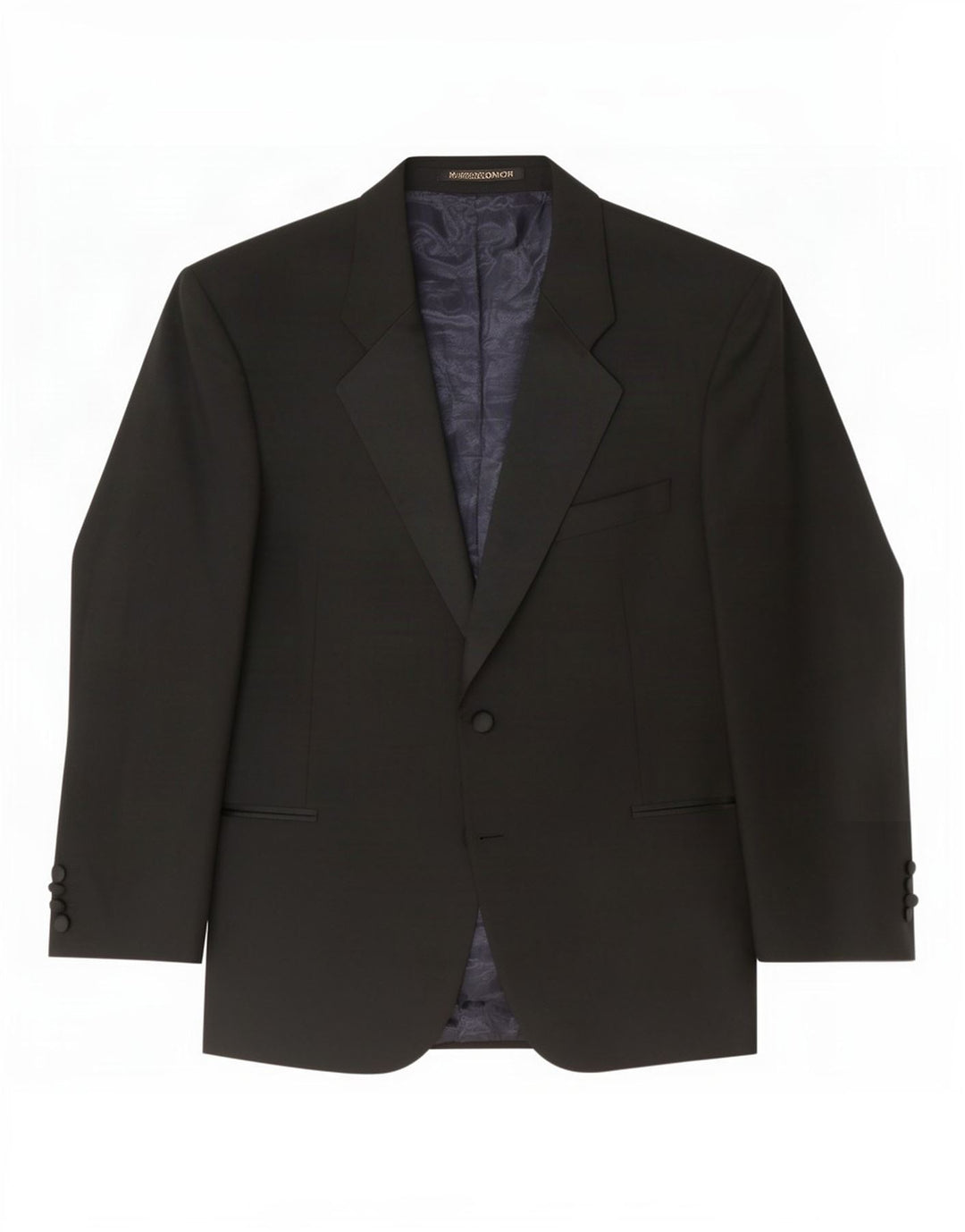 Giacca blazer da uomo a 2 bottoni Marks & Spencer taglia 44 XL in lana nera