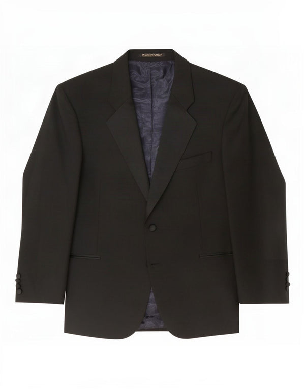 Giacca blazer da uomo a 2 bottoni Marks & Spencer taglia 44 XL in lana nera