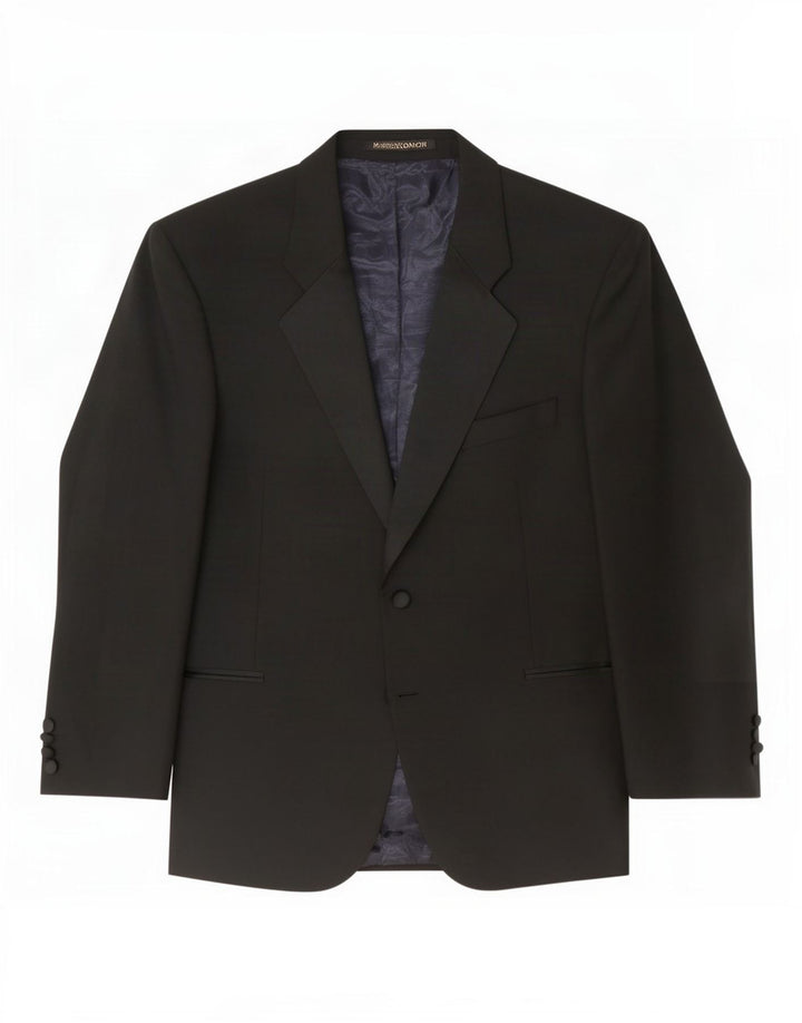 Giacca blazer da uomo a 2 bottoni Marks & Spencer taglia 44 XL in lana nera