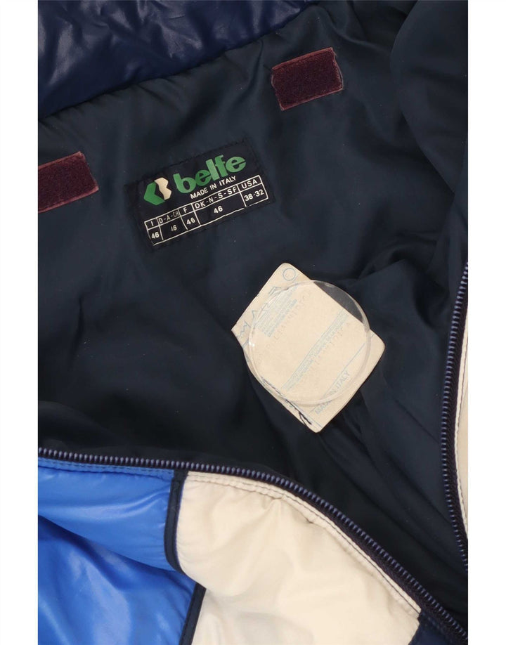 Giacca imbottita da uomo Belfe IT 46 Small Blu Navy Colourblock in poliammide