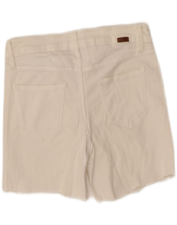 Pantaloncini casual skinny da donna Massimo Dutti EU 38 Small W28 Bianco