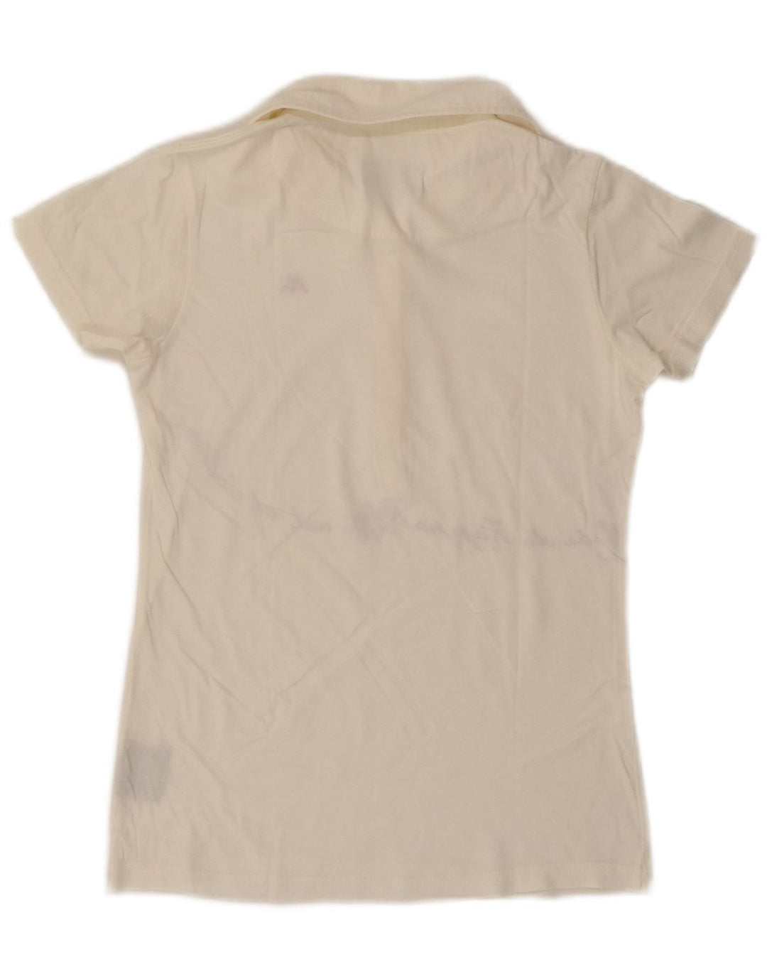 Polo grafica da donna KAPPA UK 10 piccola in cotone bianco