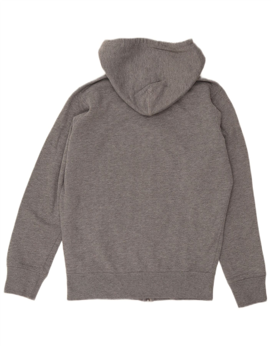 DIESEL Maglione con cappuccio e zip grafica da uomo piccolo in cotone grigio