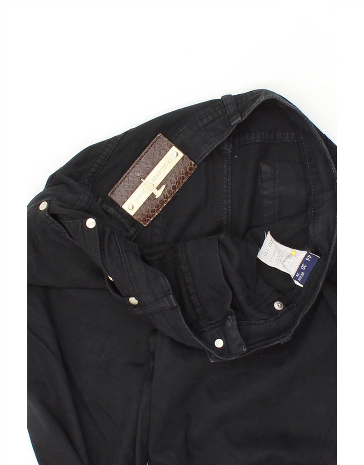 TRUSSARDI Womens Slim Cropped Jeans W28 L25 Black Cotton Vintage Trussardi and Second-Hand Trussardi from Messina Hembry 