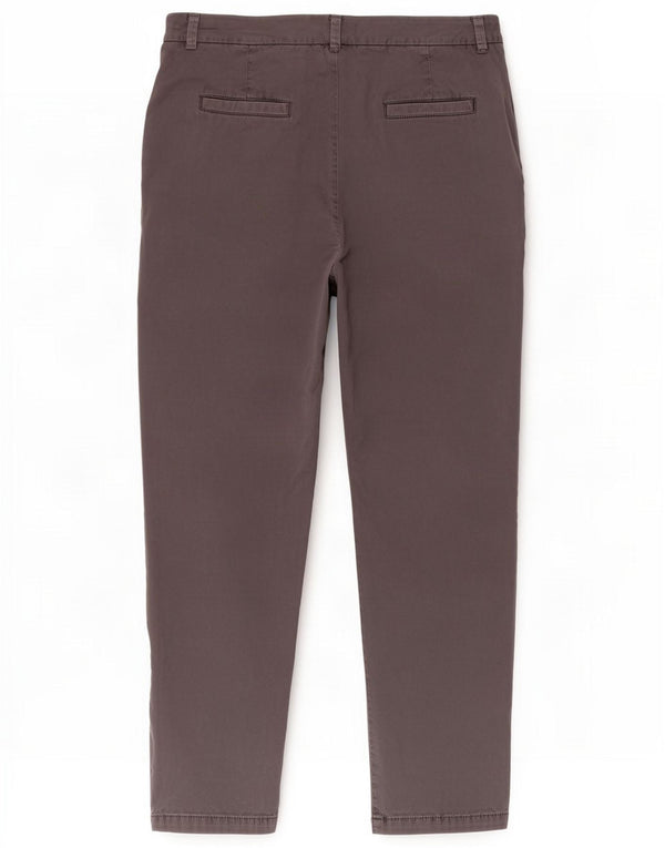 Marks & Spencer Pantaloni chino affusolati da donna UK 14 Large W32 L27 Grigio