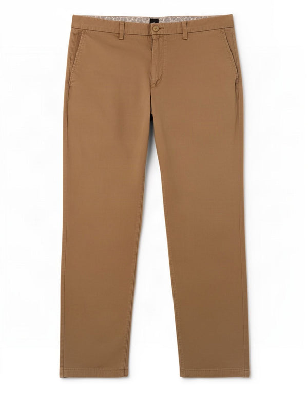 Pantaloni chino dritti da uomo Hugo Boss IT 52 XL W36 L30 cotone kaki