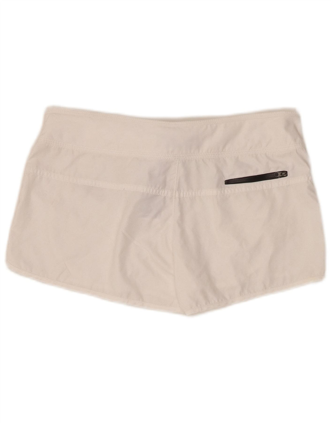 Pantaloncini sportivi da donna Nike UK 10 piccoli poliestere bianco