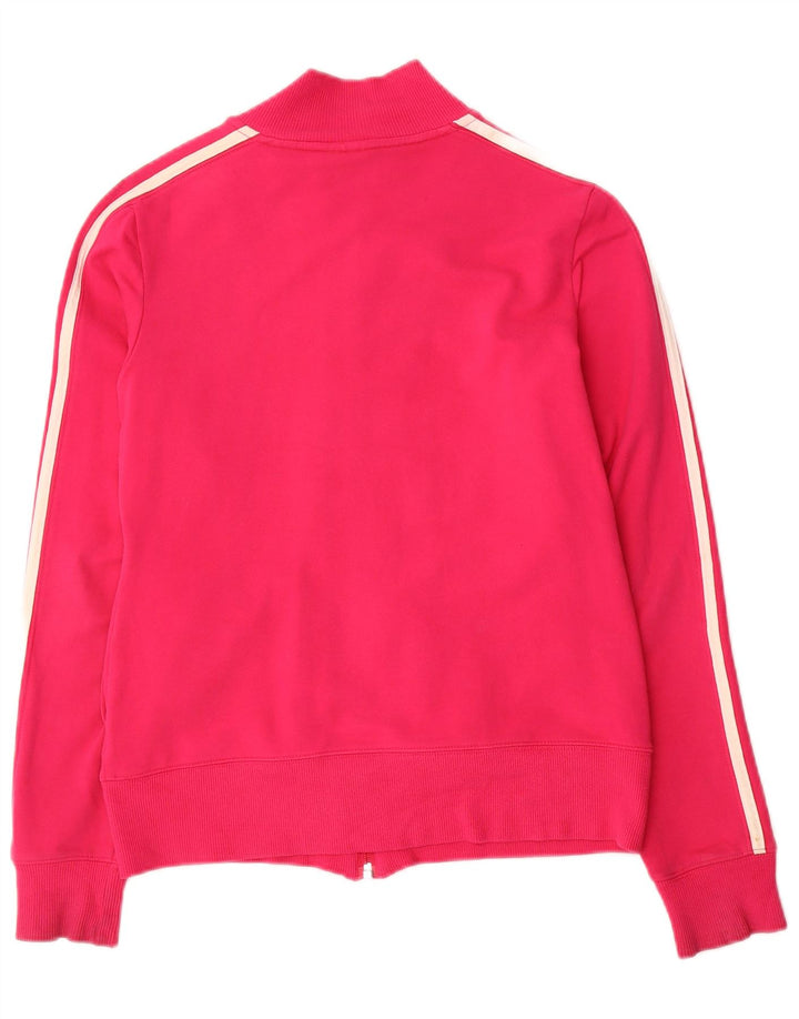 Giacca da ginnastica da donna Adidas UK 10 piccola in cotone rosa